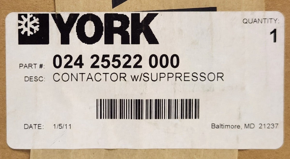 YORK 024 25522 000 ABB A9-30-10 WAL Suppressor 26 AMP