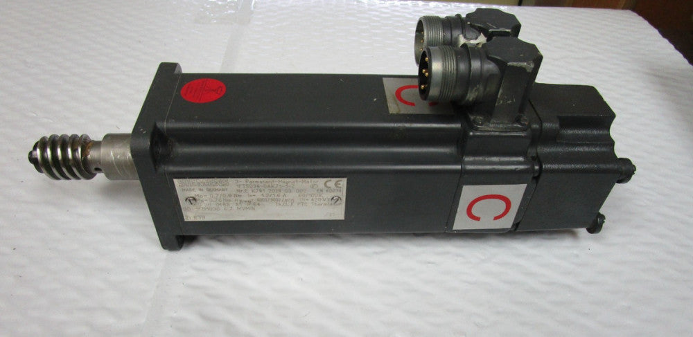 SIEMENS BRUSHLESS SERVOMOTOR 1FT5034-0AK71-1-Z 5000-9000RPM 3PH W/ BRAKE