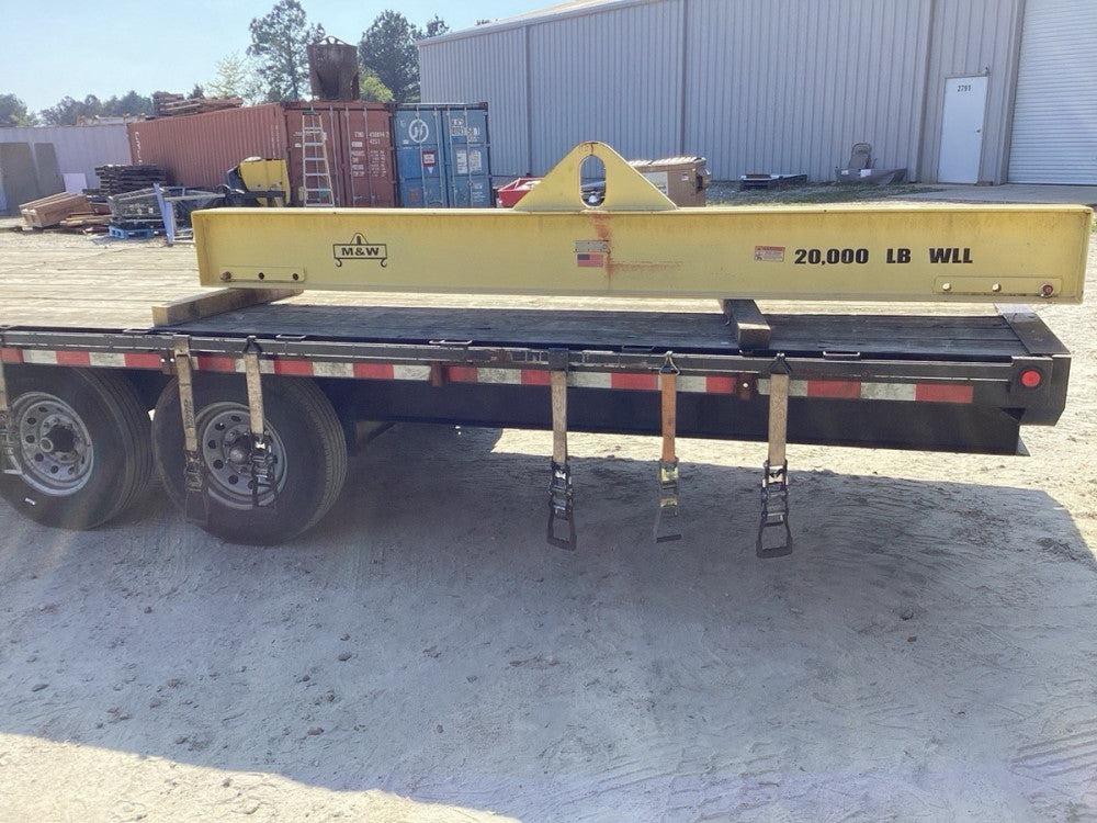 M & W 20,000 LBS LIFTING BEAM / SPREADER BAR 10’ 6” Long, 8” Wide, 12” High