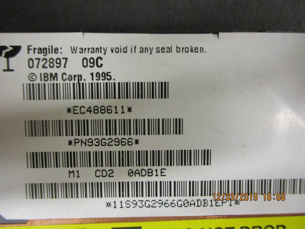 IBM - 93G2966 - 9GB 3.5IN 7.2K RPM IDE DISK DRIVE