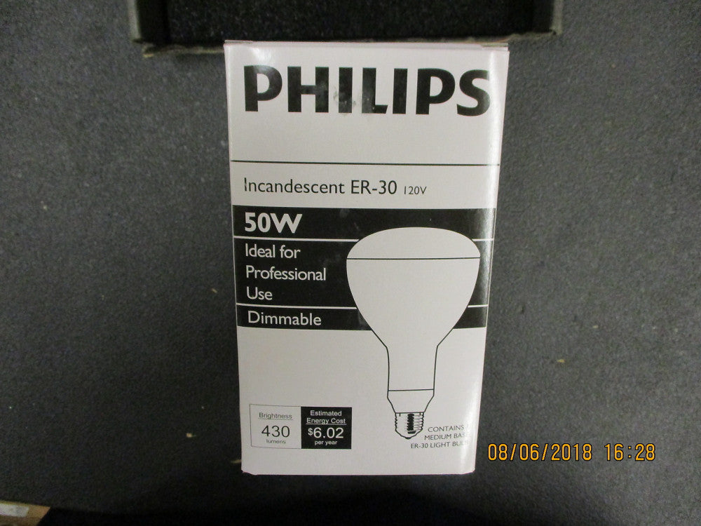 143552 Philips 50W 120V to 130V ER30 Frosted Reflector BRAND NEW! LOT OF 24