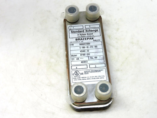 Standard Xchange BP400-010 Brazed Plate Heat Exchanger 568602010002 3/4" npt