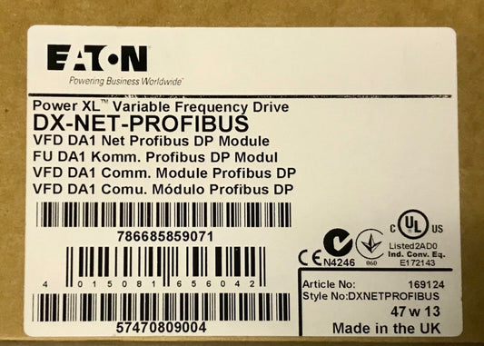 EATON DX-NET-PROFIBUS Power XL Variable Frequency Drive DP Communications Module