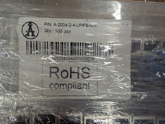 New, Assmann Electronics, A-2004-2-4-LP/FS-N-R, CONN MOD JACK 8P8C - Lot of 100