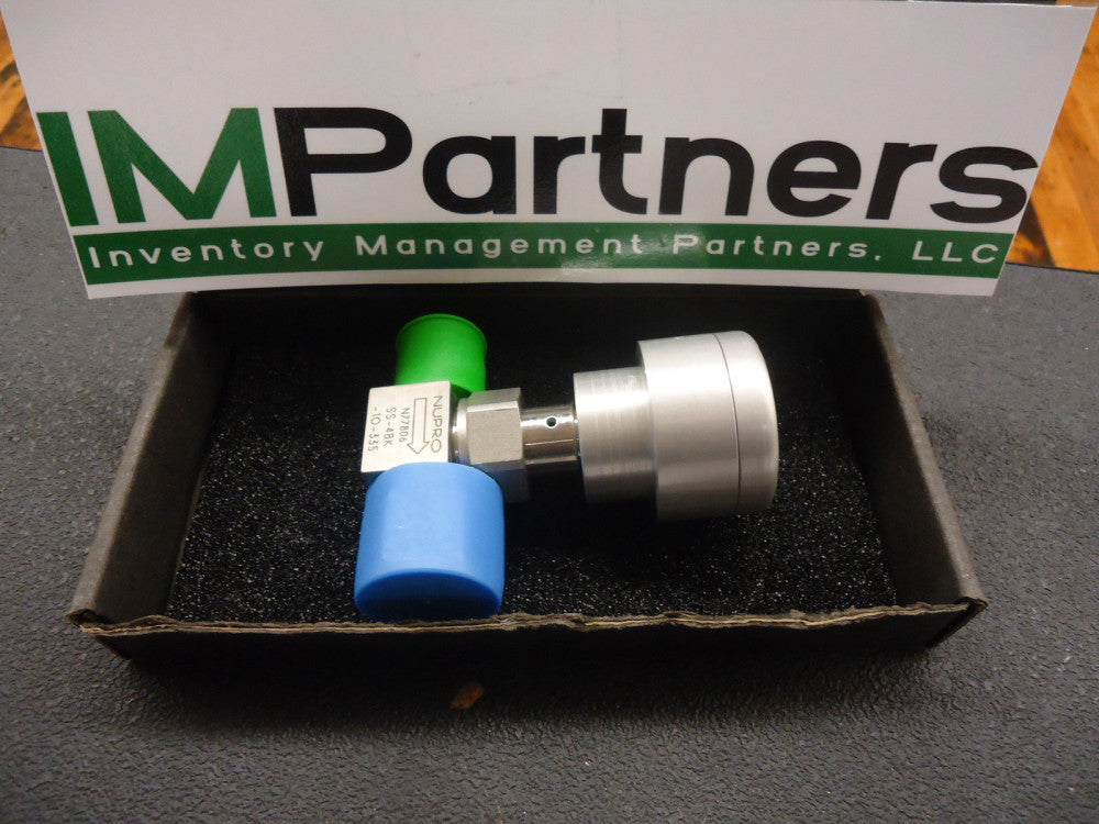 SS-4BK-1O-335 Swagelok Stainless Steel Bellows Sealed Valve, Gasketed BRAND NEW!