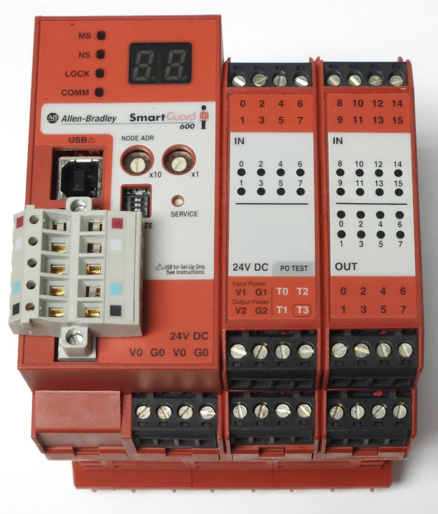 ALLEN BRADLEY 1752 L24BBB SMARTGUARD 600 DeviceNet SMART GUARD Safety Control