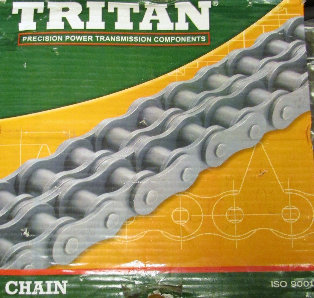 TRITAN ANSI 100-1HC 1 1/4 X 3/4 10' Precision Roller Chain 100 1HC 10ft