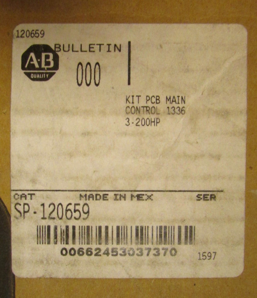 ALLEN BRADLEY SP 120659 Main PCK Kit Control Module 3-2000HP 