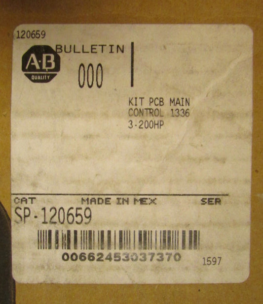 ALLEN BRADLEY SP 120659 Main PCK Kit Control Module 3-2000HP 