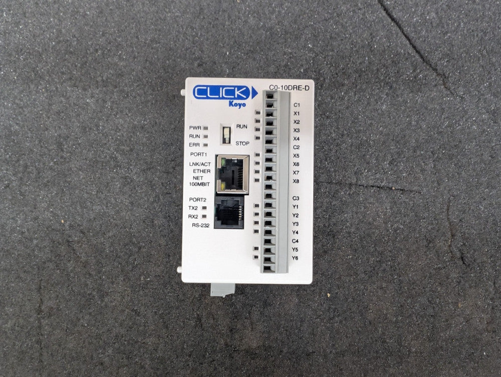 Used, AD, CO-10DRE-D, CLICK KOYO ETHERNET MODULE 8I/6O