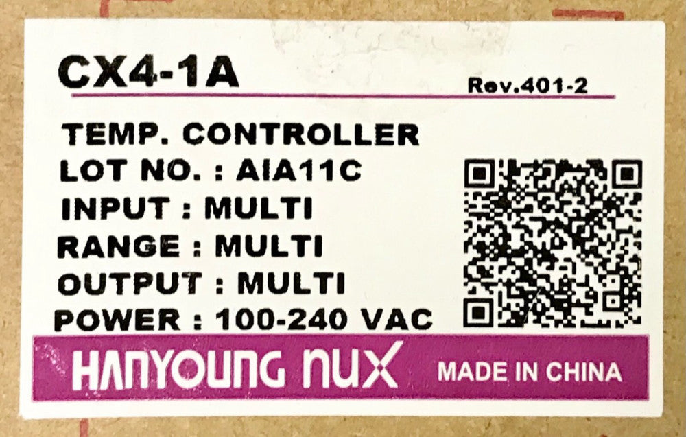 HANYOUNG NUX CX4 1A 100-240VAC CX4 Temperature Controller CX4-1A Multi-Range