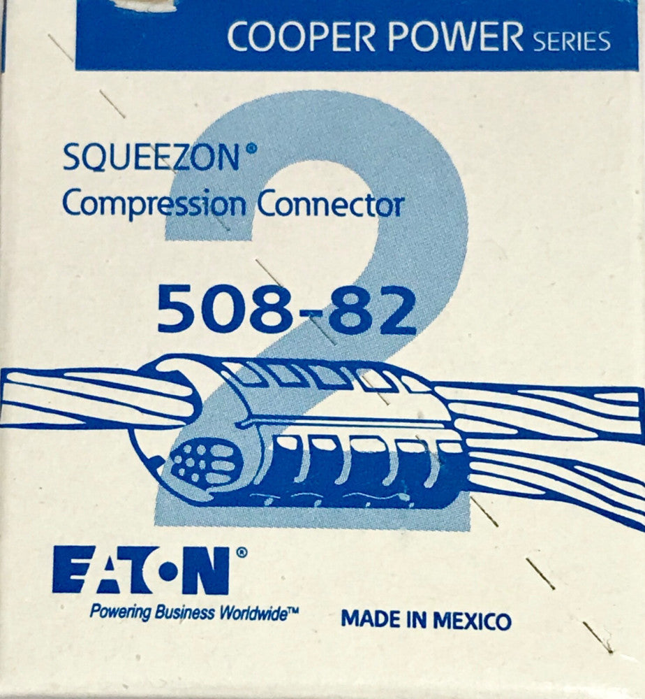 EATON COOPER POWER 508-82 Aluminum Squeeze ON Connector O DIE 2/0 STR #4 ACSR #1