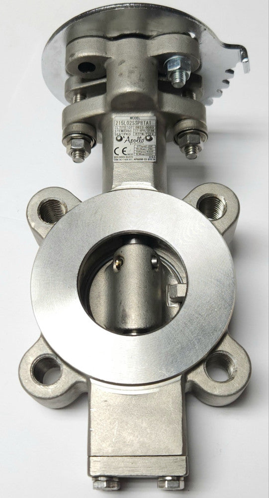 APOLLO 215L02SSP8TA1 Stainless Steel2" Butterfly Valve Assembly CL 150 DT 0923