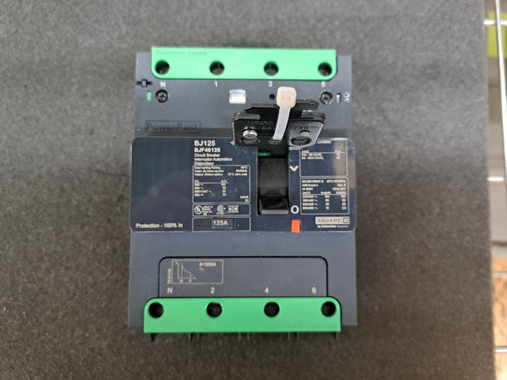 Open - Box, Schneider Electric, BJF46125, SQUARE D, 125 Amp, 4 Pole Cir Breaker