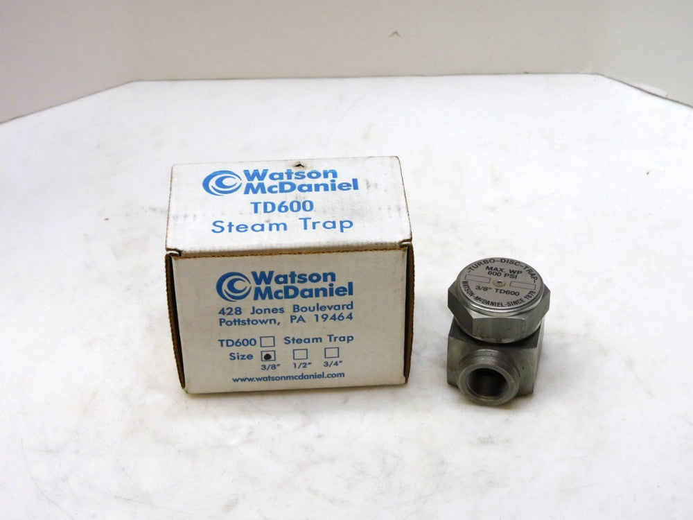 Watson McDaniel TD600 Steam Trap 3/8" 600Psi
