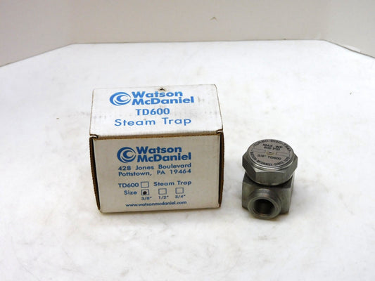 Watson McDaniel TD600 Steam Trap 3/8" 600Psi