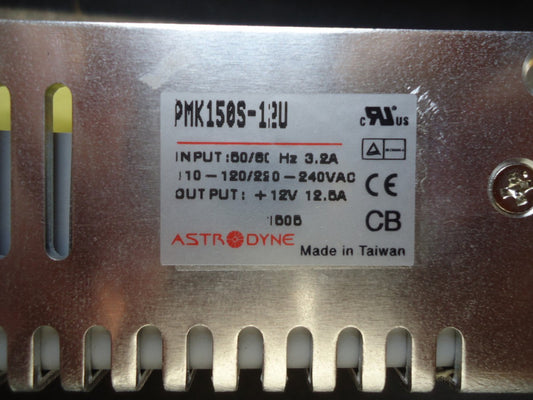 PMK150S-12-U Astrodyne 150W, medical, u-channel Brand New!