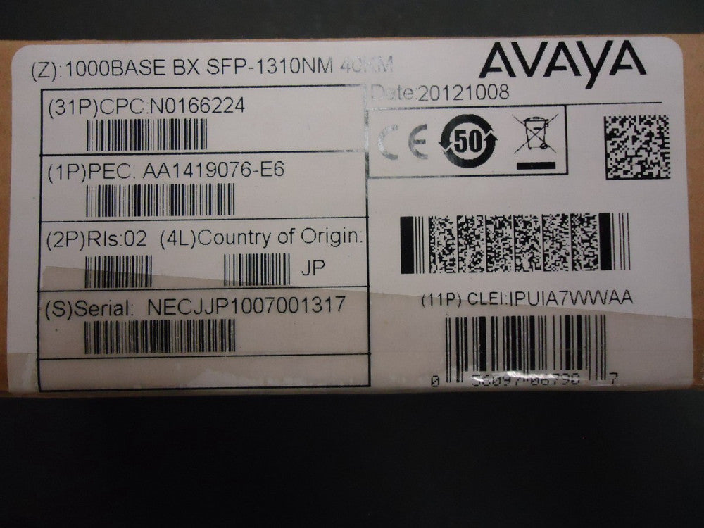 AA1419076-E6 AVAYA 1000Base BX SFP-1310nm 40KM BRAND NEW!