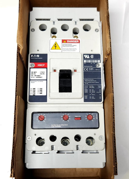 EATON CUTLER HAMMER HMCP400X5C 400 AMP HMCP Motor Circuit Protector 2000-4000