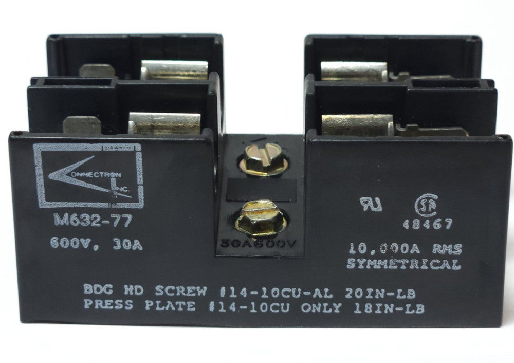 CONNECTION M632 77 2 Pole Fuse Holder 600 V 30 AMP
