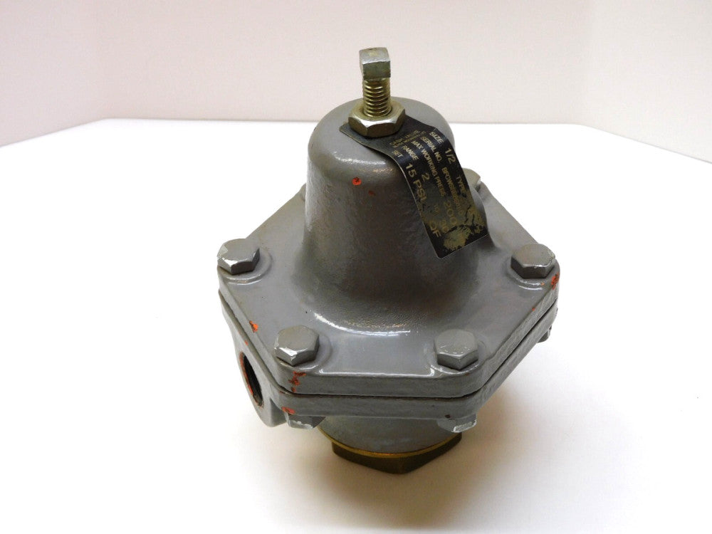 CASH VALVE BFCWSSBBS01-D PRESSURE REGULATOR 1/2" NPT TYPE B 200PSI 2-30 15PSI