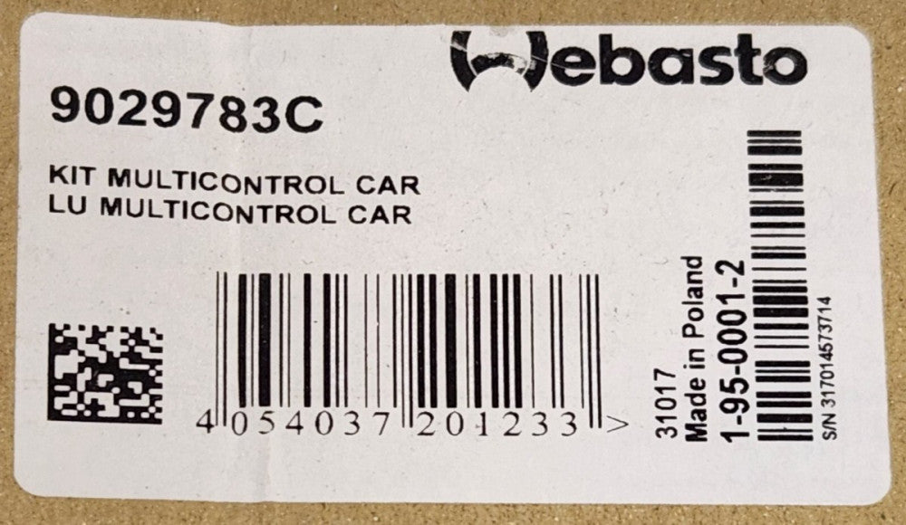 WEBASTO 9029783C Multicontrol Car Parking Heater Control Unit 12-24 VAC
