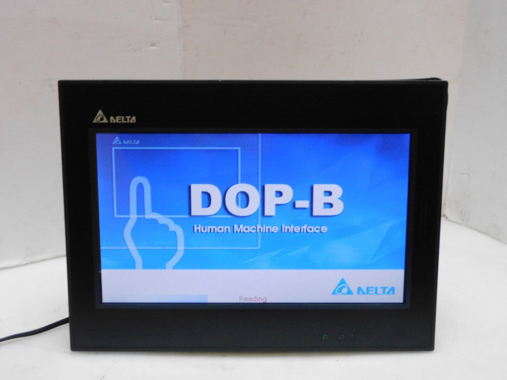 DELTA DOP-B10E615 HUMAN MACHINE INTERFACE TOUCH SCREEN PANEL 24VDC DAMAGED CASE