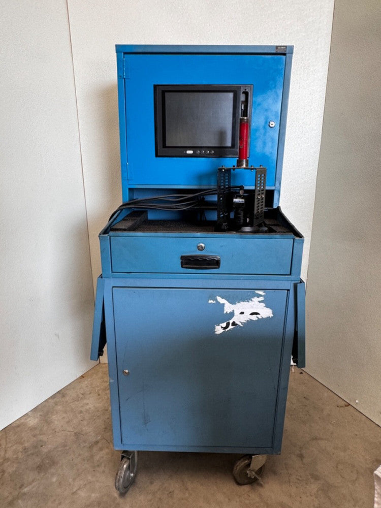 Keyence CA-H2100M Digital Inspection Camera with monitor and cabinet