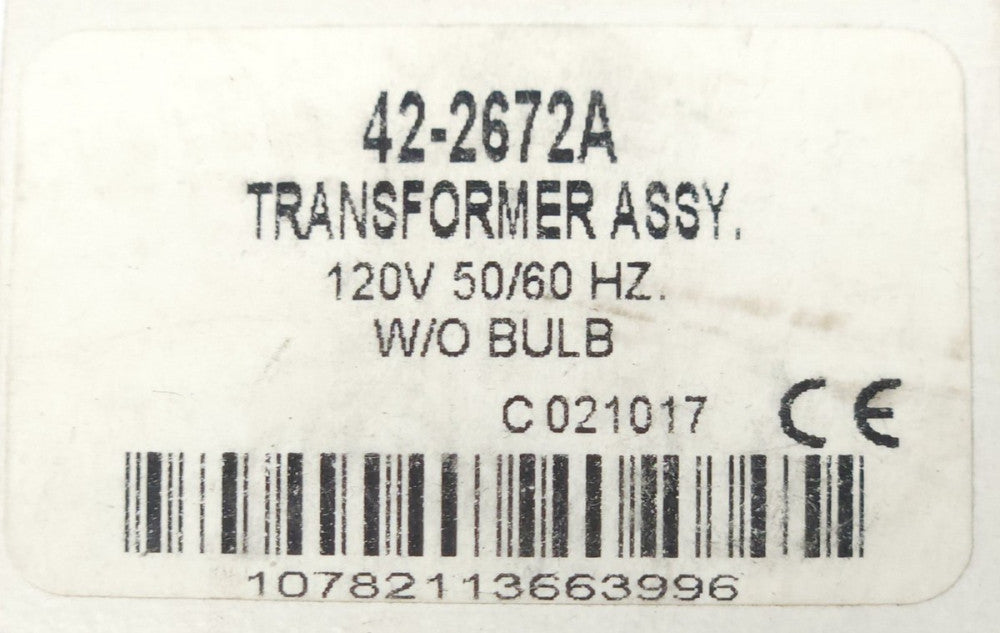 EATON CUTLER HAMMER 42 2672A 120 VAC Pushbutton 30MM Pilot Light TRANSFORMER