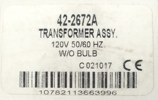 EATON CUTLER HAMMER 42 2672A 120 VAC Pushbutton 30MM Pilot Light TRANSFORMER