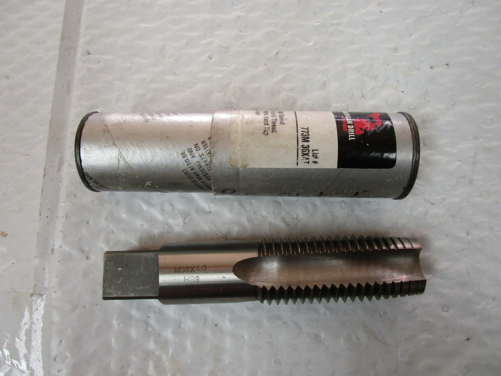 Michigan Drill 773M 36X4T High Speed Thread Metric Hand Tap Taper M36X4.0 HSS
