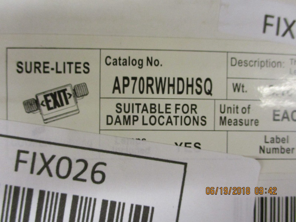 AP70RWHDHSQ Cooper Thermoplastic Emergency Ligting Unit 120V 277 VAC  BRAND NEW!