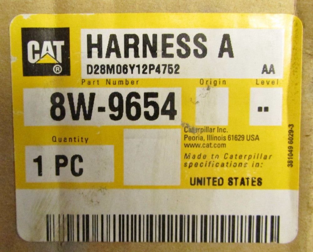 CATERPILLAR CAT 8W 9654 Wiring Harness A