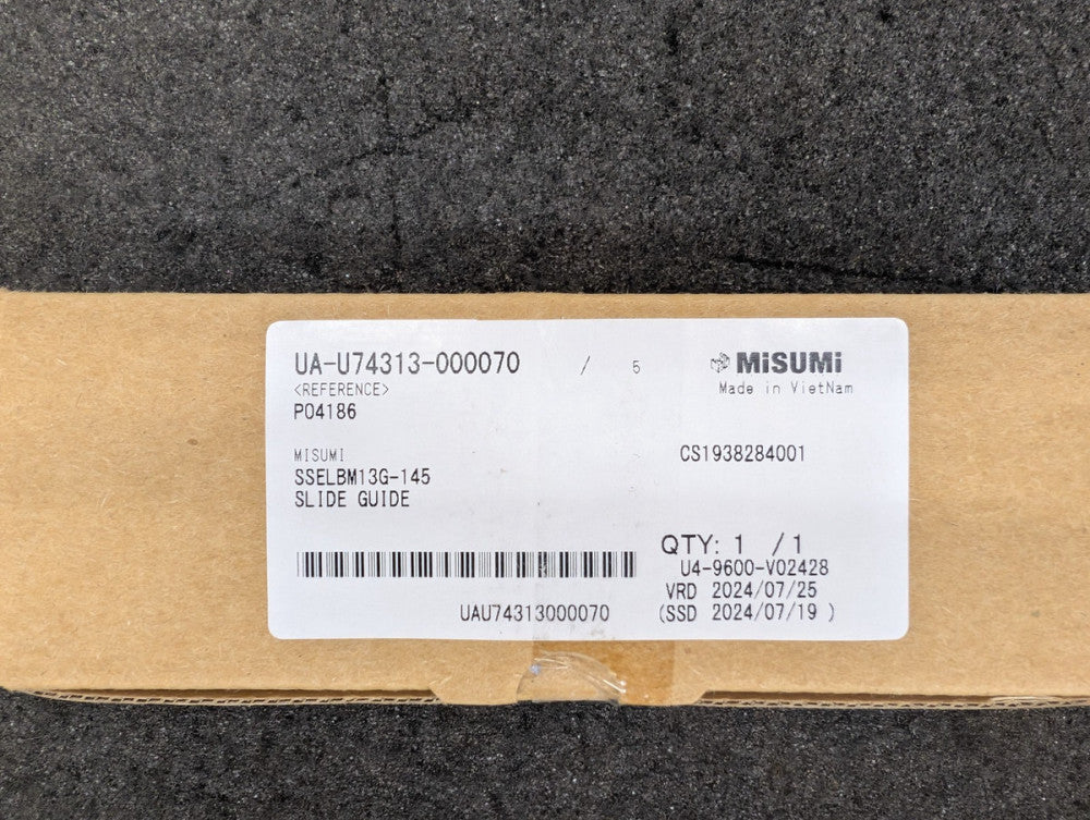New, Misumi, SSELBM13G-145, LINEAR GUIDE ASSEMBLY - MINIATURE, WIDE CARRIAGE, HI