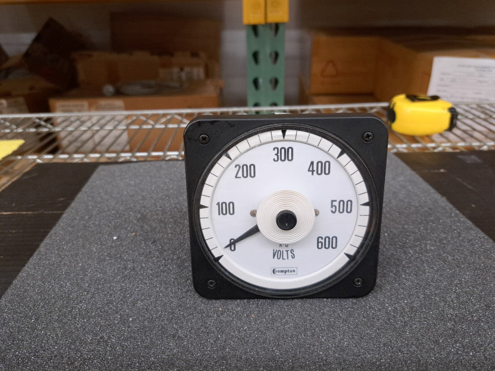 New, TE Connectivity, 077-05GA--SJSJ-C6, 4" 0-600V A/C PANEL METER