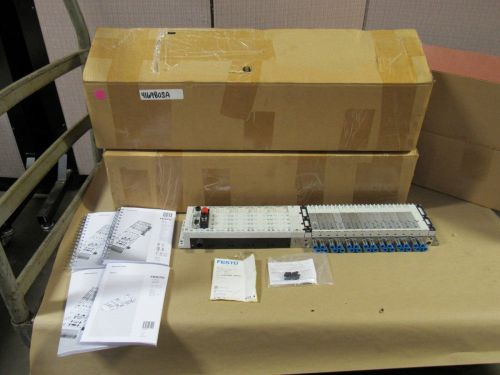 FESTO SOLENOID VALVE BANK ASSEMBLY MPA-FB-VI 530411 537952 VMPA-FB-EPL-GU