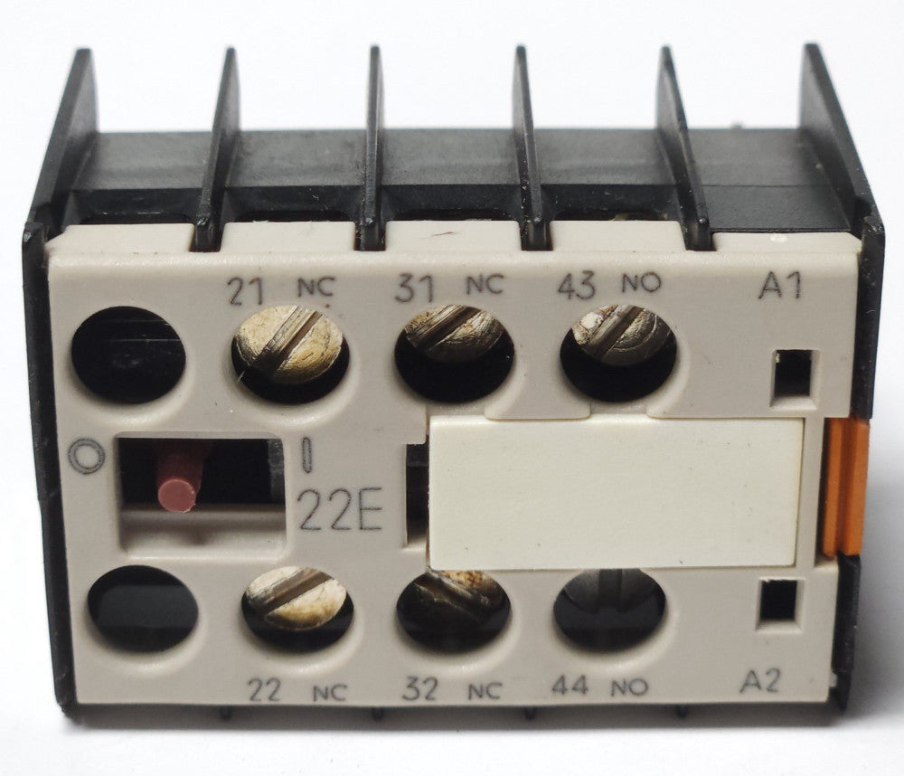 SIEMENS 3TX4412 1A TOP Mount Auxiliary Contact Block 22E 1 NO 2 NC