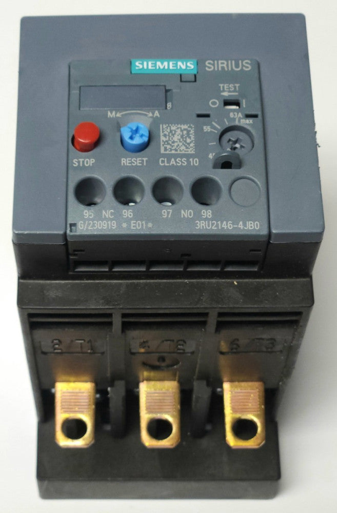 SIEMENS SIRIUS 3RU2146 4JB0 Electronic Overload Relay 45-63 AMP