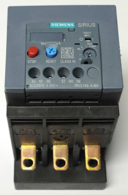 SIEMENS SIRIUS 3RU2146 4JB0 Electronic Overload Relay 45-63 AMP