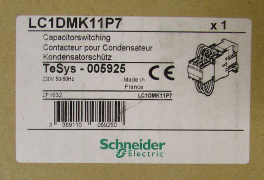 SCHNEIDER ELECTRIC LC1DMK11P7 230V Capacitor Switching Relay Contactor
