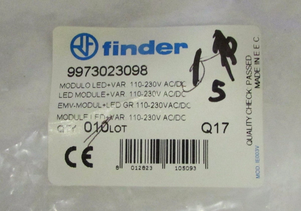 FINDER 99 73 02 30 98 110 230 V AC DC LED Module *PRICE PER EACH*