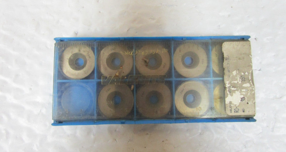 Lot Of 9 Valenite 35M Carbide Inserts RD-16P