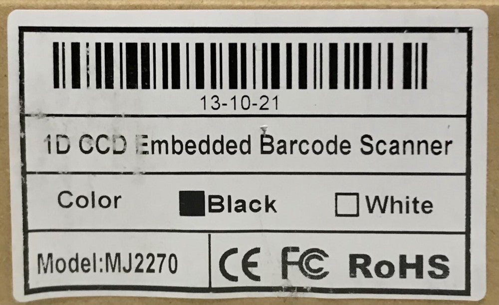 MODEL MJ2270 1D CCD Embedded Barcode Scanner V3.00 170 Module Black 1D Wired