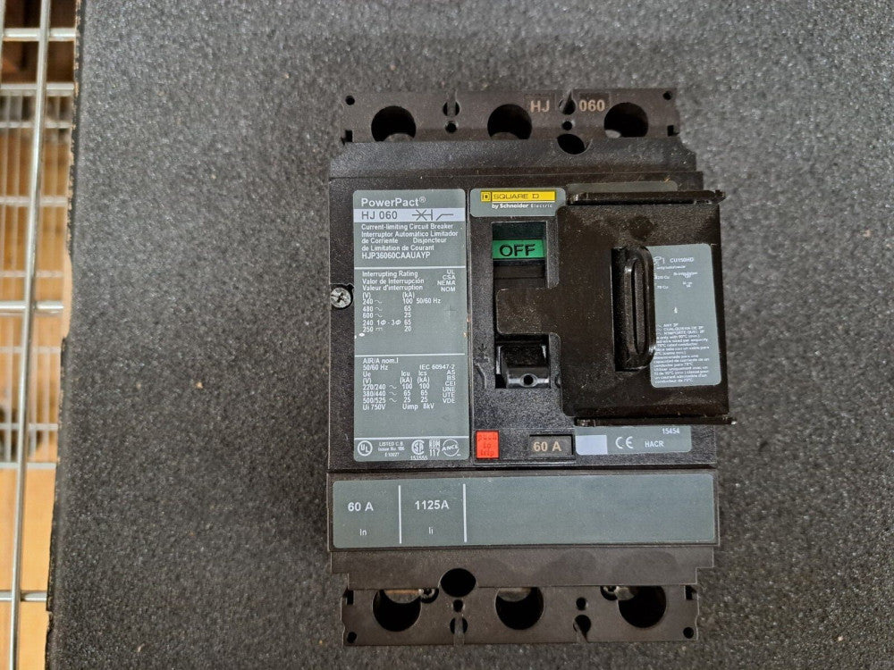 New, Square D, HJP36150CAAUAYP, PowerPact H, 150A, 3 pole, 600VAC