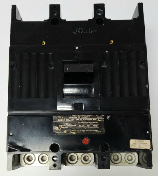 GENERAL ELECTRIC TJD432300 Type TJD 3 Pole 300 AMP 240 VAC Circuit Breaker