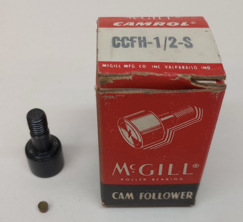 McGill CCFH-1/2-S Cam Follower 1/2" OD 3/8" Roller W 1/4" Stud Dia