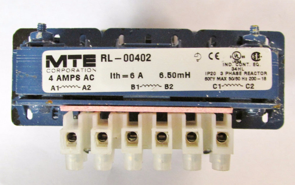 MTE AC Line Reactor 6.50 MH 4 Amp RL 00402