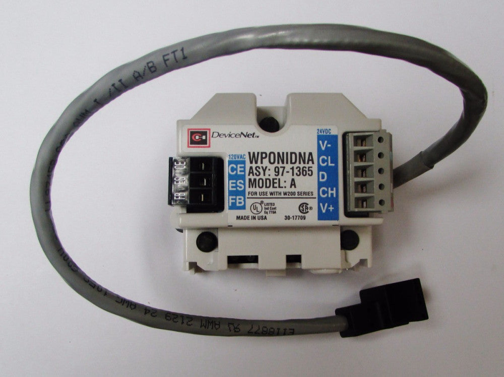 EATON CUTLER HAMMER WP0NIDNA W200 Advantage Device Net Module 97 1365 WPONI DNA
