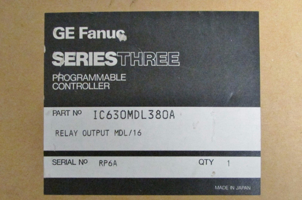 GE FANUC SERIES THREE Output Relay IC630MDL380A