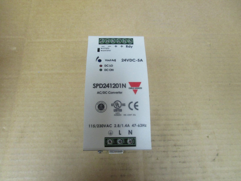 CARLO GAVAZZI AC/DC CONVERTER SPD241201N 24Vdc-5A 115/230Vac
